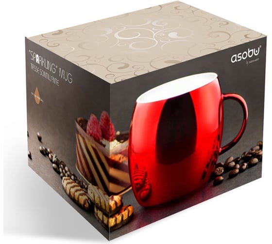 Кружка Asobu Sparkling mugs 0.38л, голубая MUG 550 blue