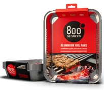 Алюминиевые поддоны 800 Degrees Foil Pans XL-size, 10 шт. 800DGR-DFPXL X876611221