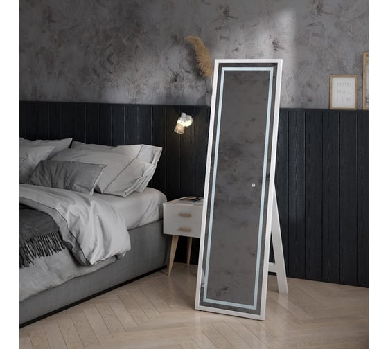 Напольное зеркало Teymi Helmi 49x165, LED White Edition, сенсор T20243 ЦБ-00267390