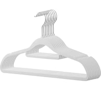 Вешалка-плечики для одежды BIRD HOUSE бархатные, белый, 20 шт. 29721