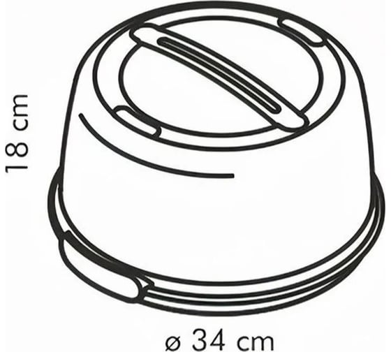 Охлаждающий поднос с крышкой Tescoma delicia 34 см 630840