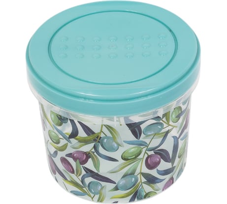 Банка IDILAND Asti с завинчивающейся крышкой 0.7 л с декором зеленый 221158818/05