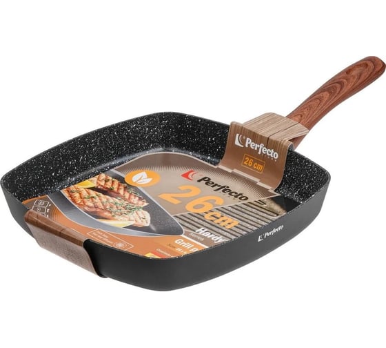 Алюминиевая сковорода-гриль PERFECTO LINEA Hardy Plus 26 см 55-260141 1