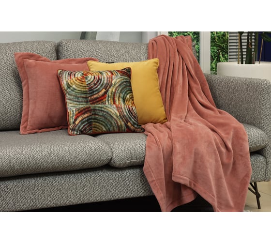 Плед AMETISTHOME vittoria coral 220x210 VITTORIAcoral220х210