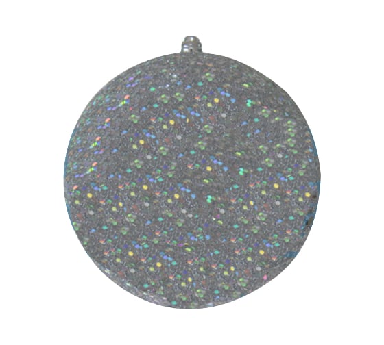 Елочная фигура Neon-Night Шар с блестками, 20 см, серебряная 502-135 1