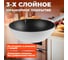 Сковорода ВОК алюминиевая литая 30 см Teide PERFECTO LINEA 55-301251 ЦД-1059062836 4