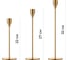 Подсвечники для свечей BIRD HOUSE металлические, золотые, 3 шт. 16950 5