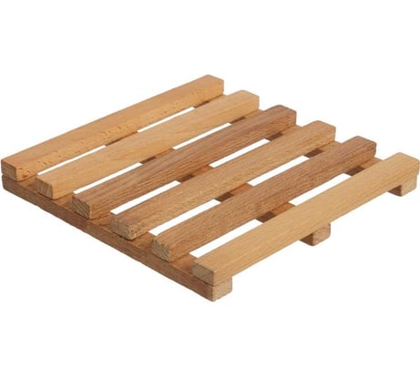 Подставка под горячее YOZHIK решетка, бук, покрытие воском, 180x180x20 мм Y/ДКПР/001