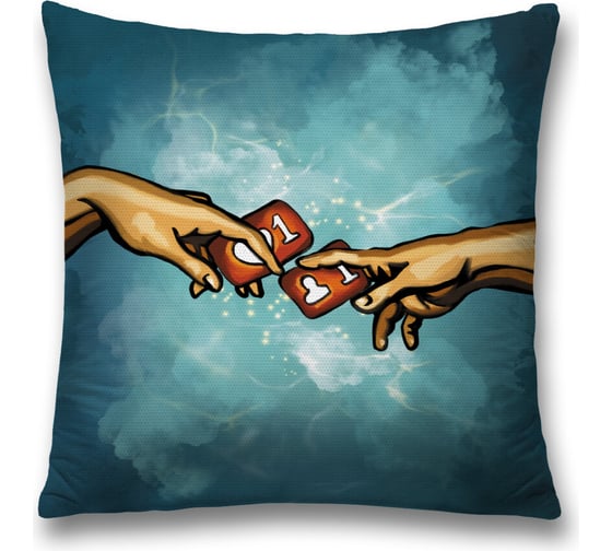 Декоративная наволочка JoyArty Сюрреалистическое сотворение на молнии, 45x45 см  sl_378641 1