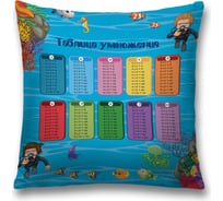 Декоративная наволочка JoyArty Арифметика для рыб на молнии, 45x45 см  sl_386879