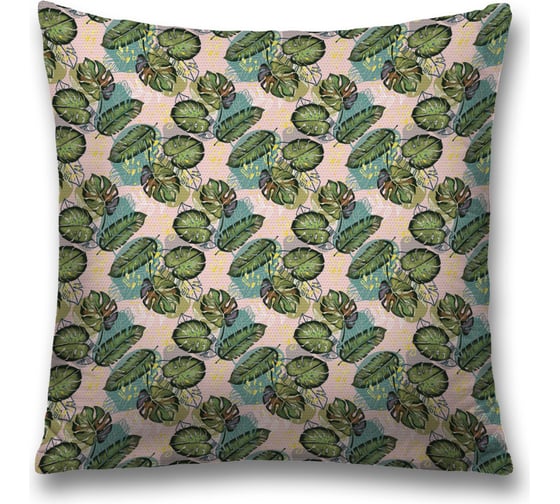 Декоративная наволочка JoyArty Тропическая атмосфера на молнии, 45x45 см  sl_385272 1