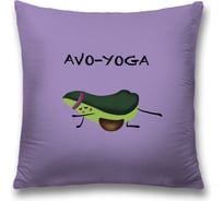 Декоративная наволочка JoyArty Авокадо на йоге на молнии, 45x45 см  sl_385270