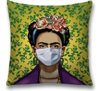 Декоративная наволочка JoyArty Фрида в маске на молнии, 45x45 см  sl_378642