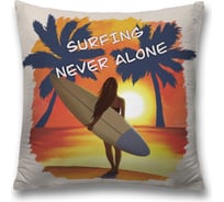 Декоративная наволочка JoyArty Серфинг на закате на молнии, 45x45 см  sl_385263