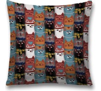 Декоративная наволочка JoyArty Колоритные котики на молнии, 45x45 см  sl_378654