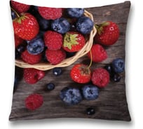 Декоративная наволочка JoyArty Фруктовая корзина на молнии, 45x45 см  sl_378880