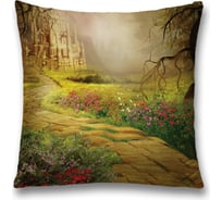 Декоративная наволочка JoyArty Замок в тумане на молнии, 45x45 см  sl_244917