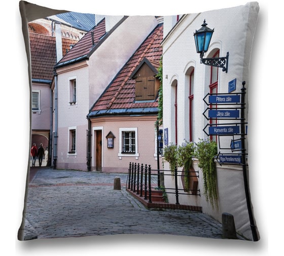 Декоративная наволочка JoyArty Уличный порядок на молнии, 45x45 см sl_244863 1