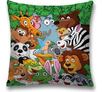 Декоративная наволочка JoyArty Веселье в Африке на молнии, 45x45 см  sl_245010