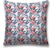 Декоративная наволочка JoyArty Тропический фламинго на молнии, 45x45 см  sl_378373