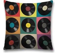 Декоративная наволочка JoyArty Виниловые пластинки на молнии, 45x45 см  sl_340896