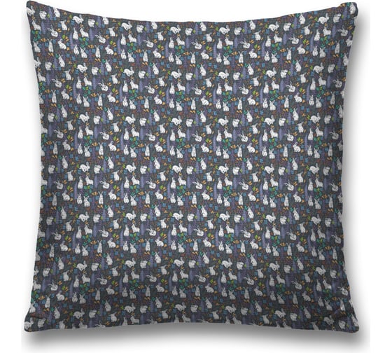 Декоративная наволочка JoyArty Крольчата на молнии, 45x45 см  sl_378481 1