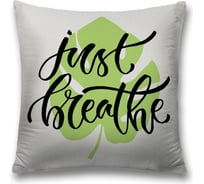 Декоративная наволочка JoyArty Просто дыши на молнии, 45x45 см  sl_378485