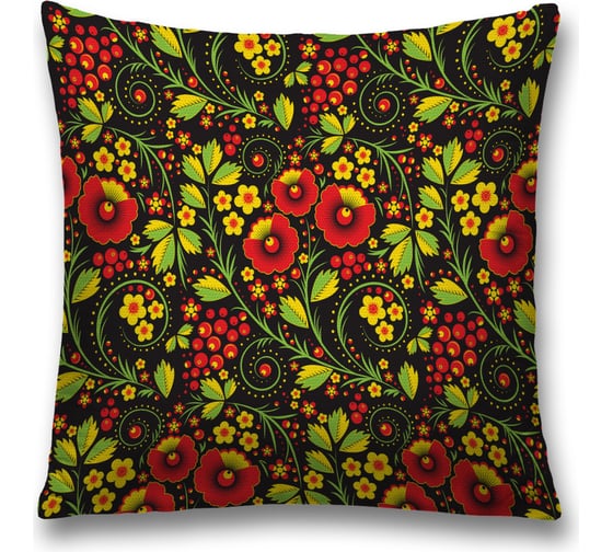 Декоративная наволочка JoyArty Витиеватая классика на молнии, 45x45 см  sl_378774 1