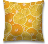 Декоративная наволочка JoyArty Цитрусы на молнии, 45x45 см  sl_378803