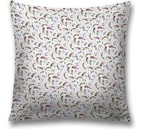 Декоративная наволочка JoyArty Перья зеленые на молнии, 45x45 см  sl_378432