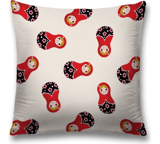 Декоративная наволочка JoyArty Радость матрешек на молнии, 45x45 см  sl_378807 1
