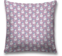 Декоративная наволочка JoyArty Новогодний снеговик на молнии, 45x45 см  sl_378426