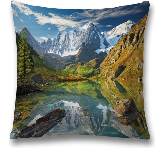 Декоративная наволочка JoyArty В поисках озера на молнии, 45x45 см  sl_378818 1