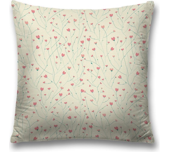 Декоративная наволочка JoyArty Цветущая любовь чехол на молнии, 45x45 см sl_422704 1