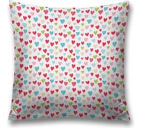 Декоративная наволочка JoyArty Разноцветные Сердца чехол на молнии, 45x45 см sl_422724