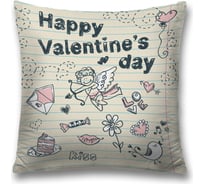 Декоративная наволочка JoyArty Признание в любви чехол на молнии, 45x45 см sl_422615