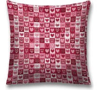 Декоративная наволочка JoyArty Панно с сердцами чехол на молнии, 45x45 см sl_422619