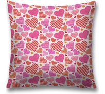 Декоративная наволочка JoyArty Много сердец чехол на молнии, 45x45 см sl_422660