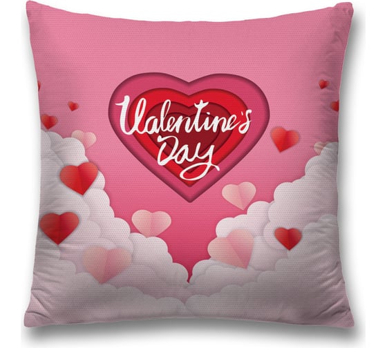 Декоративная наволочка JoyArty Любовь в облаках чехол на молнии, 45x45 см sl_422697 1