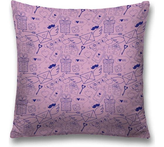 Декоративная наволочка JoyArty Послания любви чехол на молнии, 45x45 см sl_422686 1
