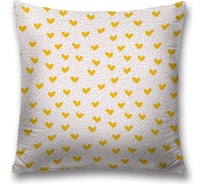 Декоративная наволочка JoyArty Желтые сердечки чехол на молнии, 45x45 см sl_422717