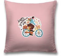 Декоративная наволочка JoyArty Почтальон с подарком чехол на молнии, 45x45 см sl_422668