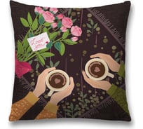 Декоративная наволочка JoyArty Свидание чехол на молнии, 45x45 см sl_422637