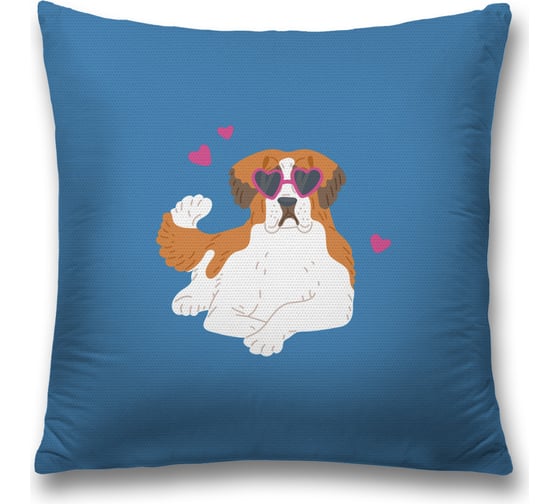 Декоративная наволочка JoyArty Деловой пес чехол на молнии, 45x45 см sl_422661 1