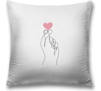 Декоративная наволочка JoyArty Знак любви чехол на молнии, 45x45 см sl_422676