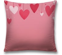 Декоративная наволочка JoyArty Украшение из сердец чехол на молнии, 45x45 см sl_422639