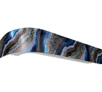 Карниз Эскар классика в сборе 2-х рядный, шарм синее золото, 7 см, 1,8 м, 139440180