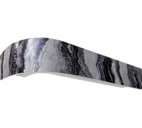 Карниз Эскар классика в сборе 2-х рядный, шарм черное серебро, 7 см, 2,2 м, 141440220