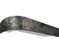 Карниз Эскар классика в сборе 3-х рядный, мармарос платина, 7 см, 2,4 м, 145450240