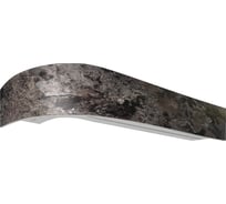 Карниз Эскар классика в сборе 2-х рядный, мармарос тауп, 7 см, 1,8 м, 146440180